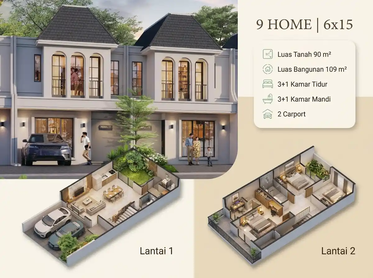 9 Home Bintaro 6x15